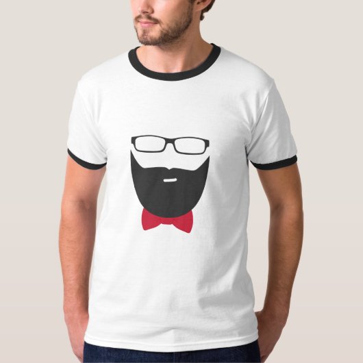 stijlvolle baard t-shirt (Voorkant)