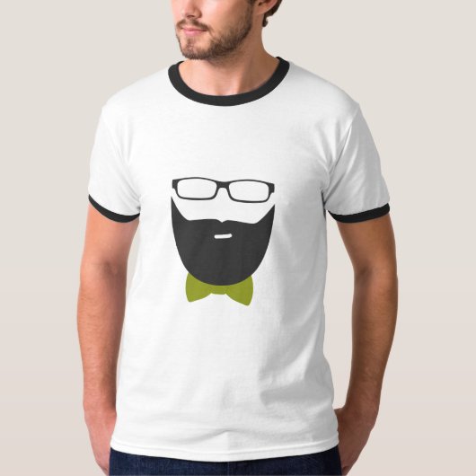 stijlvolle baard t-shirt (Voorkant)