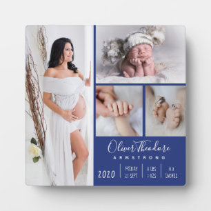 Stijlvolle Baby fotoserie Keepomwille Blue Fotoplaat