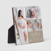 Stijlvolle Baby fotoserie Keepomwille Light Brown Fotoplaat (Voorkant)