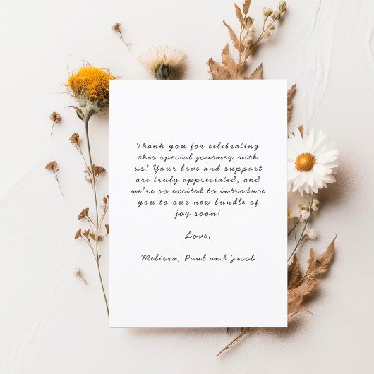 Stijlvolle Baby Photo Collage Modern Dank u Bedankkaart