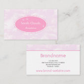 Stijlvolle Baby roze hemelkleuren Visitekaartje (Voorkant / Achterkant)