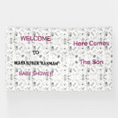 Stijlvolle baby shower banner  (Horizontaal)