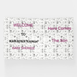 Stijlvolle baby shower banner 