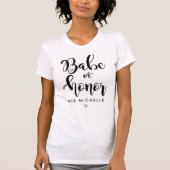 Stijlvolle baby van Honor Black en White T-Shirt (Voorkant)