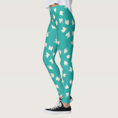 stijlvolle babyblauw en wit leggings (Links)