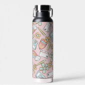 Stijlvolle Back to School iconen Waterfles (Voorkant)