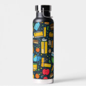 Stijlvolle Back to School iconen Waterfles (Links)