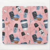 Stijlvolle Back-to-School Mousepad voor meisjes Muismat (Voorkant)