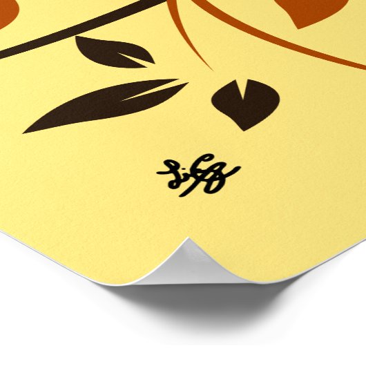 Stijlvolle Baltimore Oriole Art Poster (Hoek)