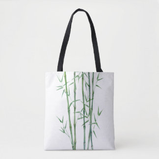 Stijlvolle bamboe Leaves Canvas tas