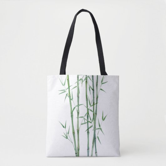 Stijlvolle bamboe Leaves Canvas tas (Voorkant)