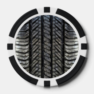 Stijlvolle bandrubber automobieltextiel poker chips