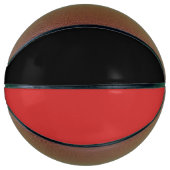 Stijlvolle bank en rode aangepaste sport basketbal (Voorkant)
