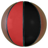 Stijlvolle bank en rode aangepaste sport basketbal (Verticaal)