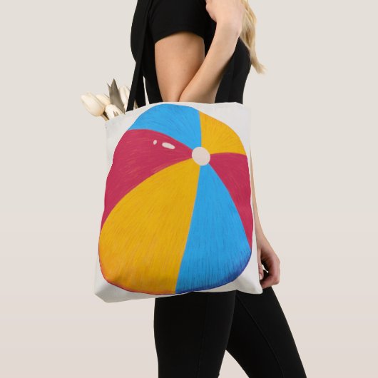 Stijlvolle Beach Ball Canvas tas (Dichtbij)