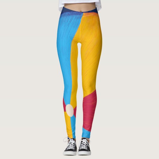 Stijlvolle Beach Ball Leggings (Voorkant)