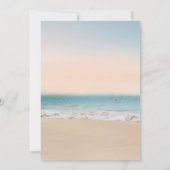 Stijlvolle beach Bridal Shower Invitation Kaart (Achterkant)