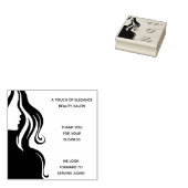 Stijlvolle Beauty salon Stylist Dank u Rubberstempel (Gestempeld)