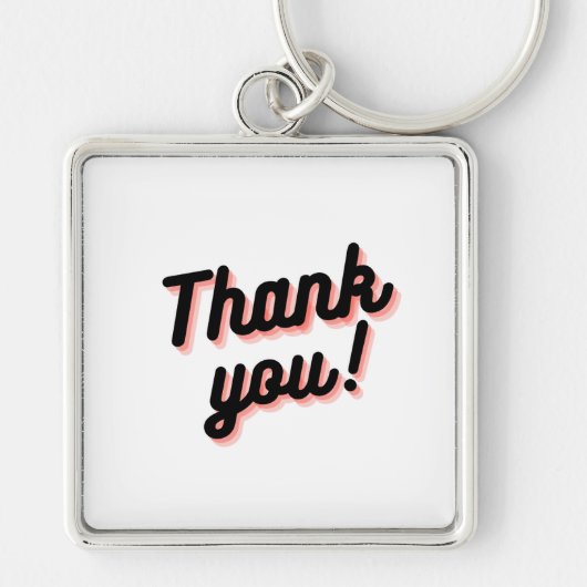 Stijlvolle Bedankt Sleutelhanger (Voorkant)