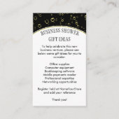 Stijlvolle Bedrijfshower Informatiekaartje (Voorkant)