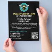 Stijlvolle Bee Logo - Beeyard, Honey Boerderij Adv Flyer (Hand)