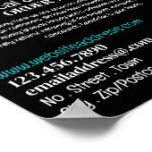 Stijlvolle Bee Logo - Beeyard, Honey Boerderij Adv Poster (Hoek)