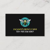 Stijlvolle Bee Logo - Imker, Honing Boer Visitekaartje (Voorkant)