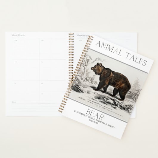 Stijlvolle BEER Animal Print planner (Display)
