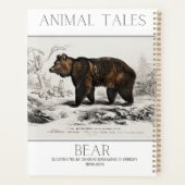 Stijlvolle BEER Animal Print planner (Achterkant)