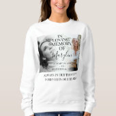 Stijlvolle begrafenisherinnering voor en na foto trui (Voorkant)