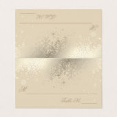 Stijlvolle beige en gouden sneeuwvlokken| Kaarten  (Buitenkant ongevouwen)