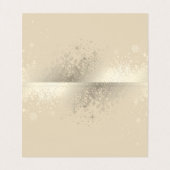Stijlvolle beige en gouden sneeuwvlokken| Kaarten  (Binnenkant ongevouwen)