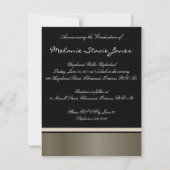 Stijlvolle bekendmaking Afstudeerder / Uitnodiging (Achterkant)