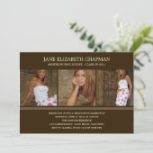 Stijlvolle bekendmaking of uitnodiging van het Afs (Staand voorkant)