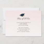 Stijlvolle belettering afstuderen Aankondiging (Achterkant)