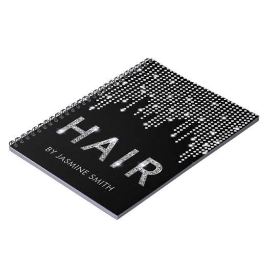 Stijlvolle benoeming Chic Diamond Hair Notitieboek (Linkerzijde)