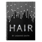 Stijlvolle benoeming Chic Diamond Hair Notitieboek (Voorkant)