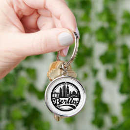 Stijlvolle Berlijnse stad  Logo Sleutelhanger