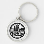 Stijlvolle Berlijnse stad  Logo Sleutelhanger (Voorkant)