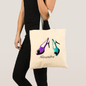 Stijlvolle beschermende schoenenzak met hoge hiel tote bag (Voorkant (product))