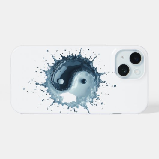 Stijlvolle beschermende telefoonhoes iPhone 15 case (Achterkant horizontaal)