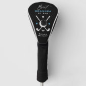 Stijlvolle 'Best Grandpa by Par' Monogram Golfheadcover (Voorkant)