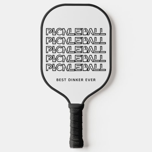 Stijlvolle BESTE DINKER OOIT Pickleball Paddle (Voorkant)