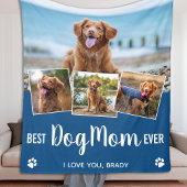 Stijlvolle Beste Hond Moeder Gepersonaliseerd 4 Fo Fleece Deken