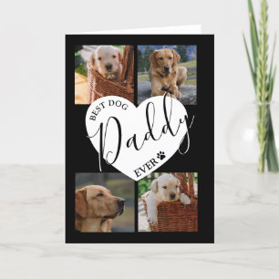 Stijlvolle Beste Hond Papa Ooit   Foto  Feestdagen Kaart
