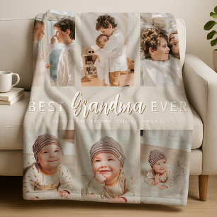 Stijlvolle Beste Oma Ooit 6 Foto Fleece Deken
