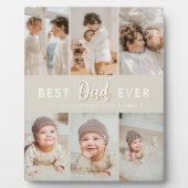 Stijlvolle Beste Papa Ooit 6 Foto Fotoplaat (Voorkant)