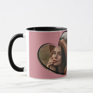 Stijlvolle beste zus foto elegant modern zwart mok