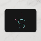 Stijlvolle bewerkbare elke twee modern ogende Init Informatiekaartje (Voorkant)